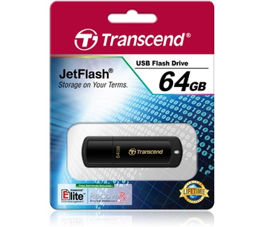 Transcend JetFlash 350 64GB Zwart
