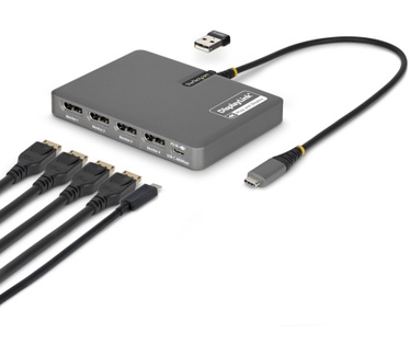 Startech.com QUAD-USB-DP-ADAPT