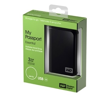 WD My Passport Essential 640GB Zwart