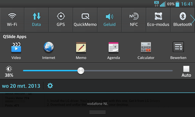 Optimus G screenshot