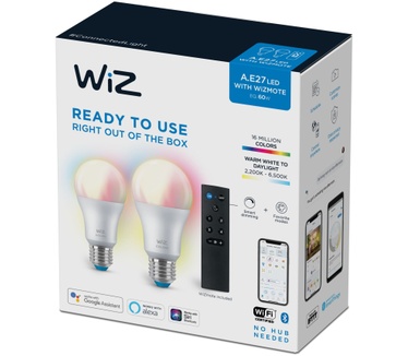 WiZ Lamp A60 E27 x2