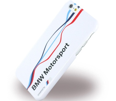 BMW Motorsport Twisted Tricolor - Apple iPhone 6(S) 4,7" - Wit Wit