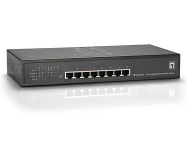 LevelOne 8-Port Gigabit PoE Switch, 802.3at/af PoE, 4 PoE Outputs, 120W