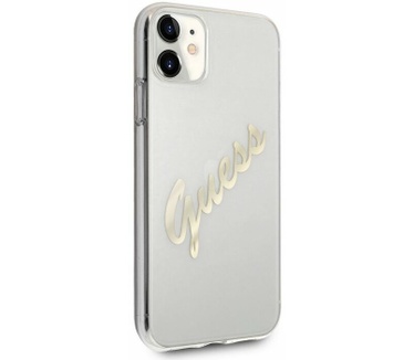 Guess Vintage Transparent Back Case Apple iPhone 11 (6.1") - Goud Goud