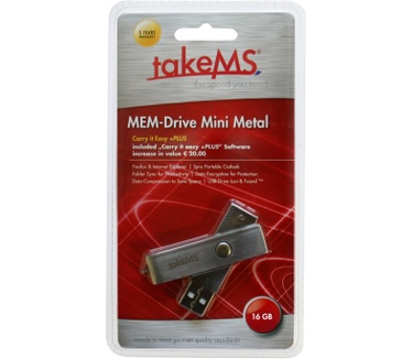 TakeMS Mini Metal 16GB Zilver