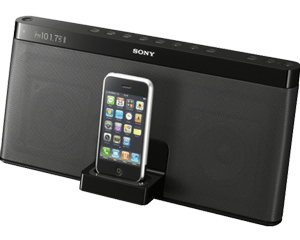 Sony RDP Sony RDP-XF100iPB portable speaker/dock zwart 2.0 Zwart