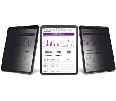 Startech.com 4-Way 12,9-inch iPad Pro Privacy Filter, 3de Gen en Hoger, Portrait/Landscape Orientatie, Touch-Enabled, Anti-Glans Security Filter, +/- 30 Graden Kijkhoek, 51% Blauw Licht Vermindering