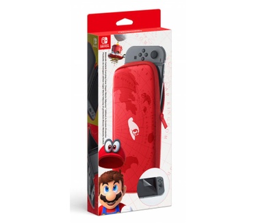 Nintendo Switch Carrying Case & Screen Protector (Super Mario Odyssey Edition)
