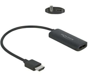 Delock Adapter HDMI-A male to DisplayPort female 8K Zwart