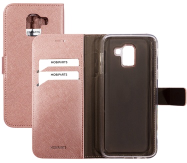 Mobiparts Saffiano Wallet Case Samsung Galaxy J6 (2018) Pink