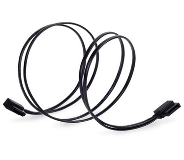 Silverstone SST-CP11B Super Low Profile SATA-Kabel - 50 cm, schw