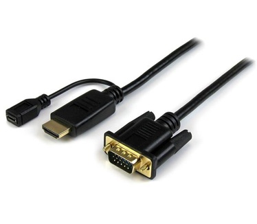 Startech.com 1,8 m HDMI-naar-VGA actieve converterkabel   HDMI-naar-VGA-adapter   1920x1200 of 1080p