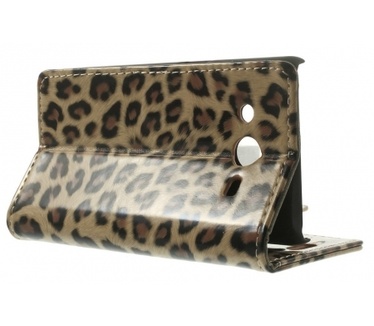 Kees Luipaard Print Portemonnee Hoesje Samsung Galaxy Core 2