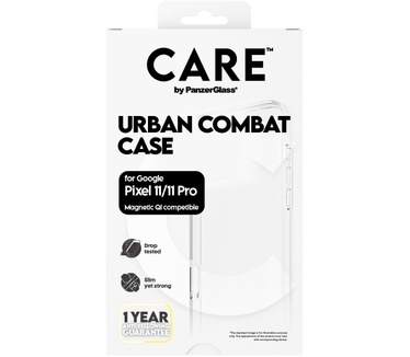 PanzerGlass CARE™ by PanzerGlass® Urban Combat Case Transparent w. White Qi Google Pixel 11