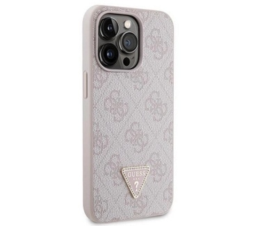 Guess 4G Triangle Crossbody Case - iPhone 13 Pro (6.1") - Roze Roze