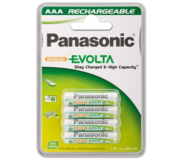 Wentronic AAA 800mAh NiMH 4-BL EVOLTA Panasonic