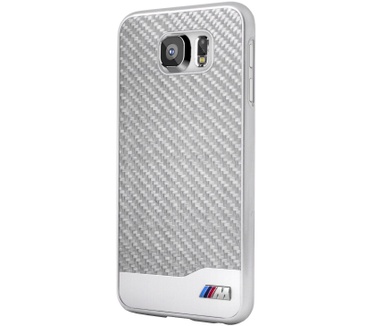 BMW Hard Backcover Carbon hoesje voor de Samsung Galaxy S6 Zilver