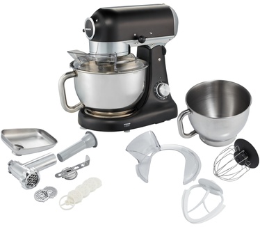 Medion Premium keukenmachine MD 16480, vermogen 1000W, mengen, kneden, roeren, 8 snelheden, roestvrijstalen mengkom