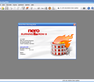 Nero Burning ROM 8 screenshot (481 pix)