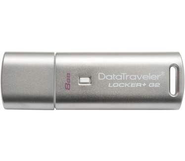 Kingston DataTraveler USB 2.0 Locker+ G2 8GB Grijs