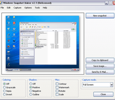 WinSnap 2.1.5 screenshot (481 pix)