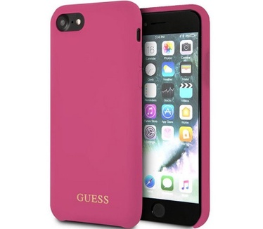Guess Silicone HardCase voor Apple iPhone 7/8 Plus (5.5") - Roze  Roze