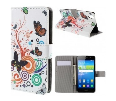 qMust Huawei Y6 Wallet Case - hoesje met stand - Spring