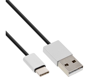 InLine 35836 Aluminium, Zwart