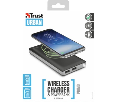Trust Primo Wireless Charging Powerbank 8000 mAh