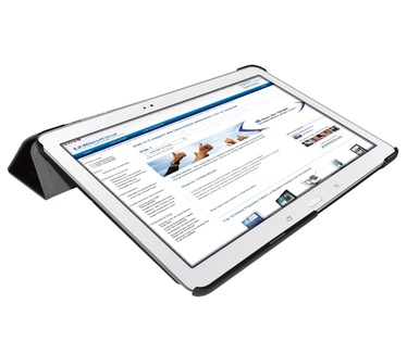 i12Cover Tri-Fold Folio Case Samsung Galaxy TabPro 12.2 en NotePro 12.2 Zwart