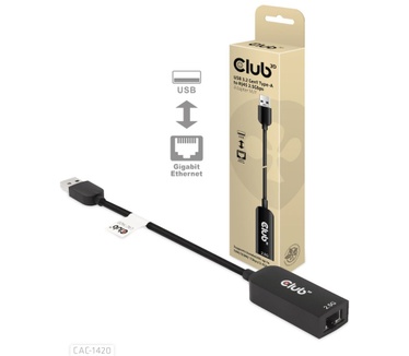 Club 3D USB 3.2 Gen1 Type A to RJ45 2.5Gbps Ethernet Adapter