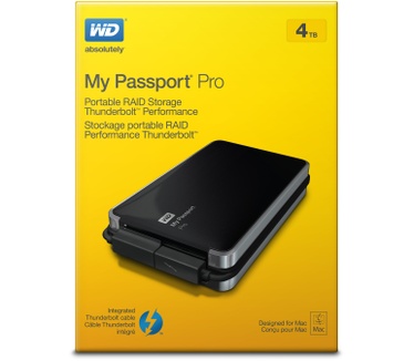 WD My Passport Pro 4TB Zwart
