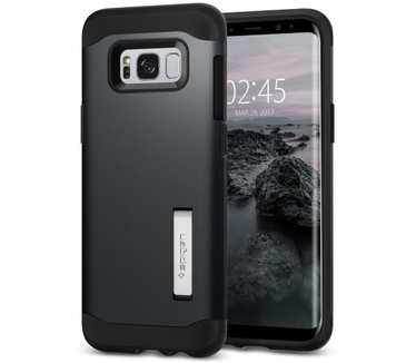 Spigen Slim Armor Samsung Galaxy S8 Plus Case - 571CS21121 Gunmetal Grijs