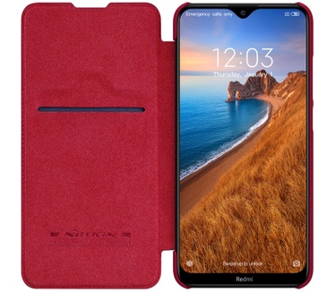 Nillkin Qin PU Leather Book Case - Xiaomi Redmi 8 - Rood Rood