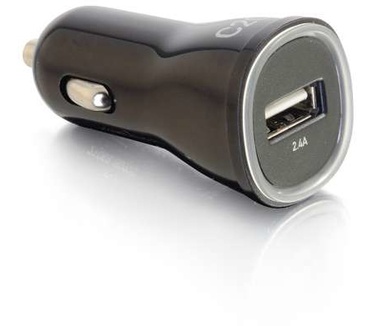 CablesToGo 1-Poort USB autolader, 2,4A UIvoer