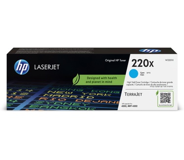 HP 220X originele LaserJet-tonercartridge, cyaan