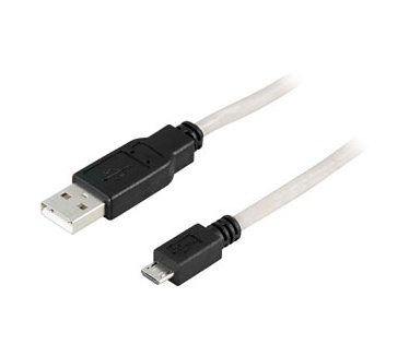 Deltaco USB 2.0 Cable A/micro B, 0.5m