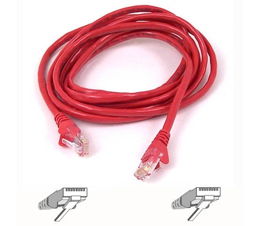 Belkin RJ45 CAT-6 Snagless STP Patch Cable 1m red