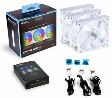 Lian Li UNI FAN AL120, Wit, Triple Pack, 120mm