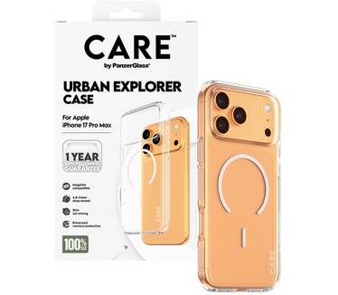 PanzerGlass CARE by PanzerGlass® Flagship Case Transparent Urban Explorer w. White MagSafe iPhone 17 Pro Max