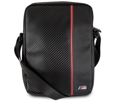 BMW Carbon Red Stripe Tablet Tas (Scherm tot 8 Inch) - Zwart