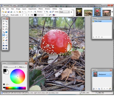 Paint.NET 3.5 alpha build 3533 screenshot