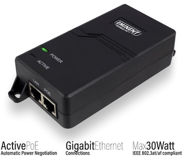 Eminent Gigabit PoE+ Injector 30W