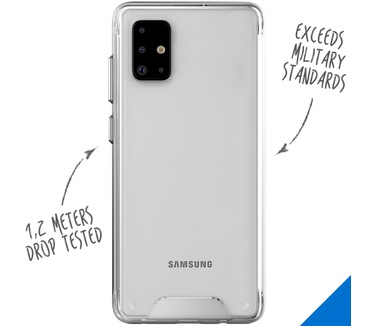 Accezz Xtreme Impact Backcover Samsung Galaxy A71 - Transparant (Galaxy A71) Transparant
