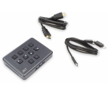 ACT Dual HDMI input USB-C Video Switcher, capturen en live streamen