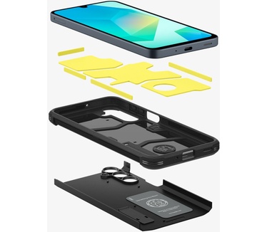 Spigen Samsung Galaxy A16/A16 5G Tough Armor Back Cover Zwart