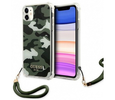 Guess Camo Back Case - Apple iPhone 11 (6.1") - Khaki Groen Groen