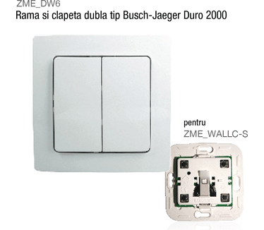 Z-wave.me Dubbele wipper met frame paris