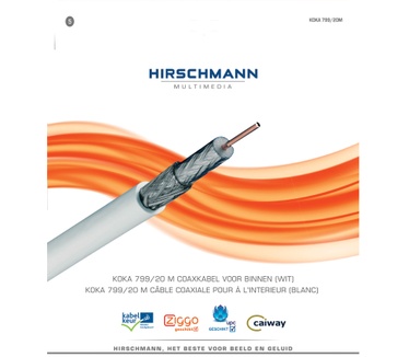 Hirschmann KOKA 799 Coax 20m Grijs