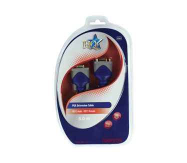 HQ Products VGA(m)/VGA(f), 5.0m